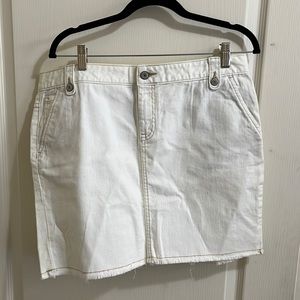 Gap Jean skirt,  size 14, white